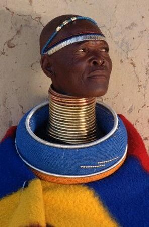 African Tribal Man Neck Stretching Rings