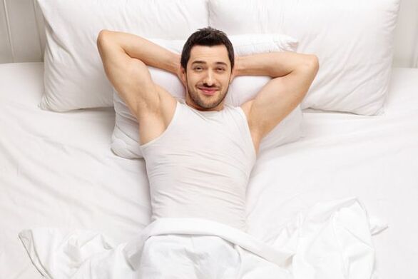 a man with an increased course of massage