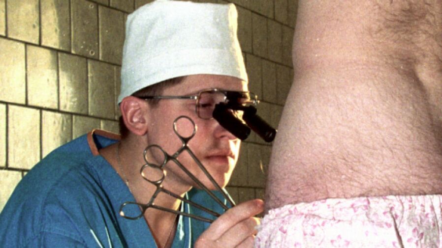 The doctor determines the existence of medical indications for penis enlargement